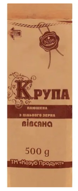 Крупа вівсяна Козуб продукт, плющена, 500 г